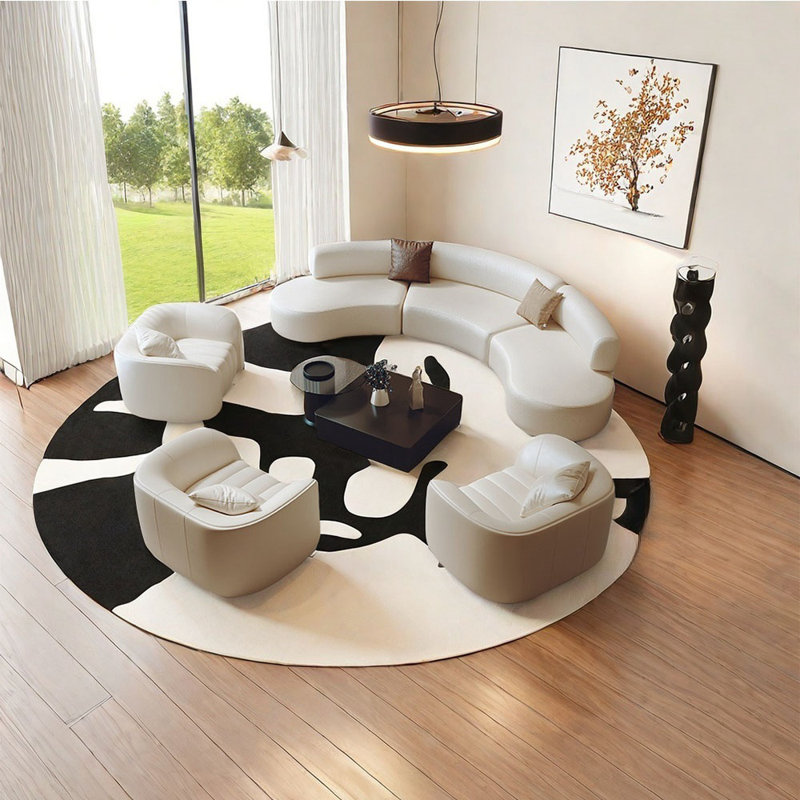 Semi curved sofa hotsell